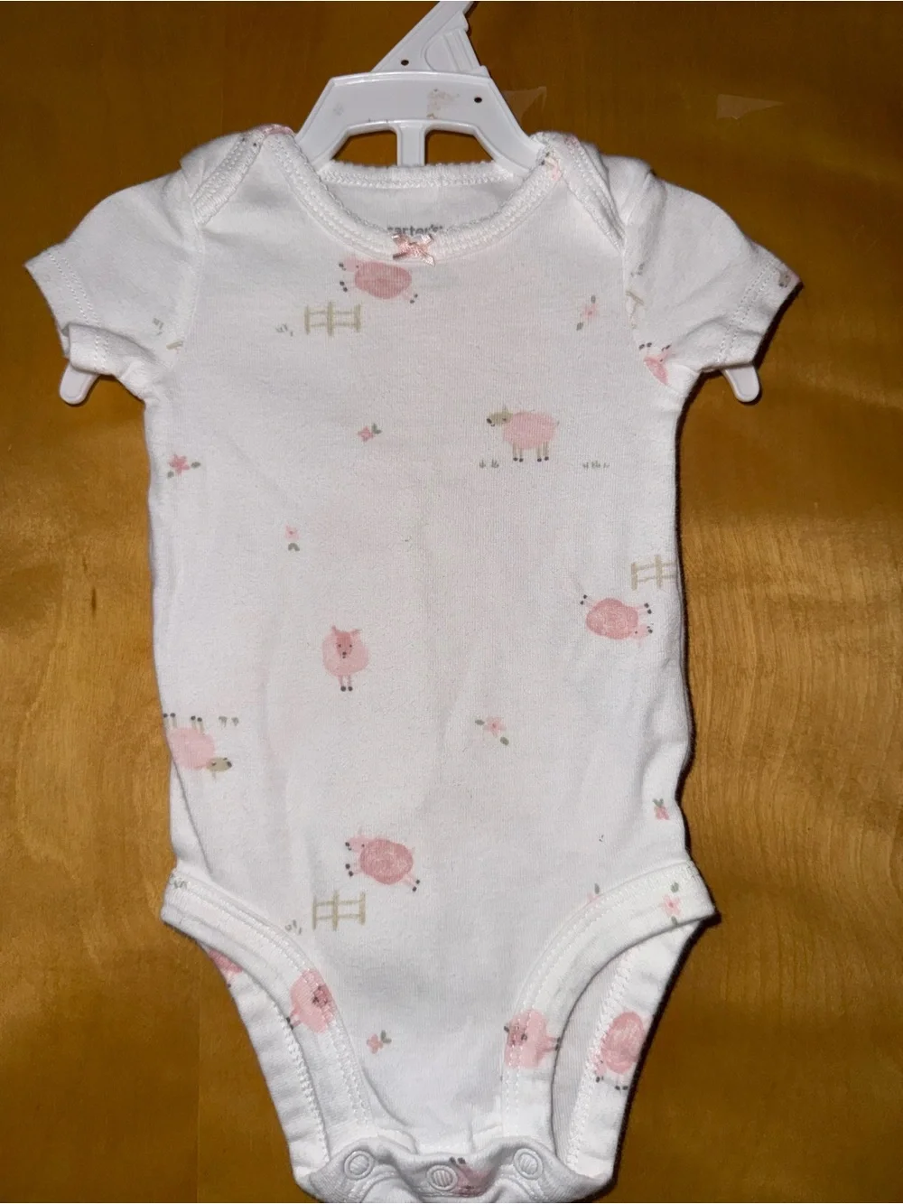 Carter's Pink Floral & Print Baby Short-Sleeve Bodysuits - 3-Pack